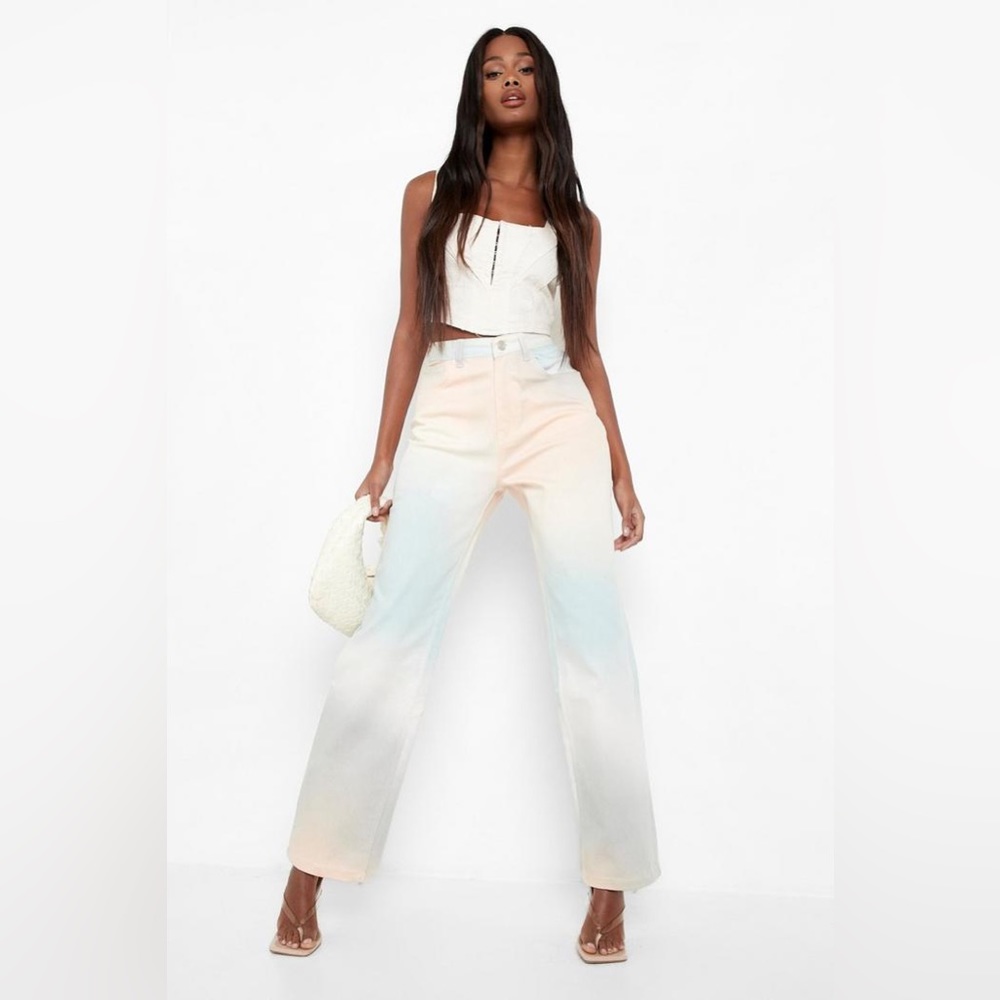 BOOHOO ombré boyfriend jeans